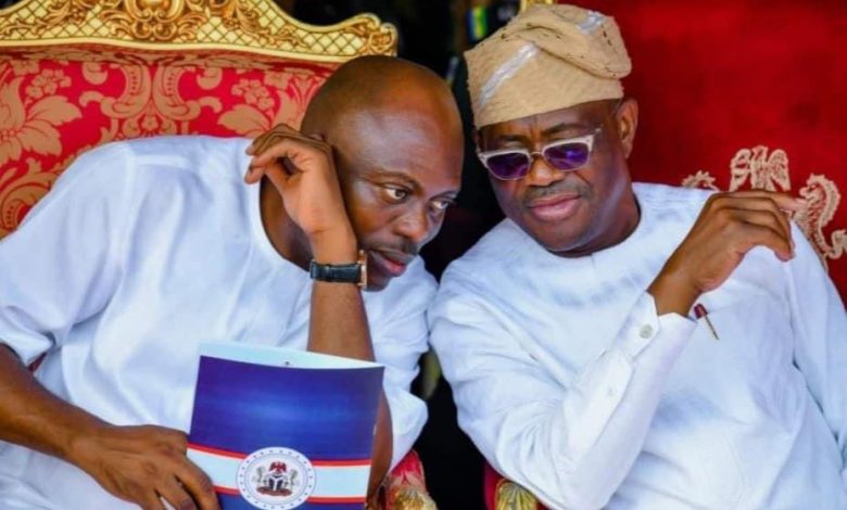 Governor Siminalayi Fubara and Nyesom Wike